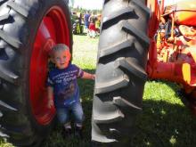 Tristan Reiland Waldon Enjoying the "big tractors" 2011